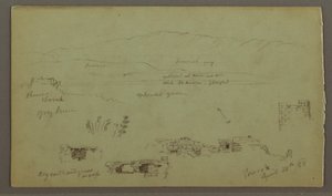 Hill Range Across Plain, Ruins, April 28, 1868