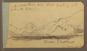 Hill and Mountain Ranges; Road in the Woods, 1889