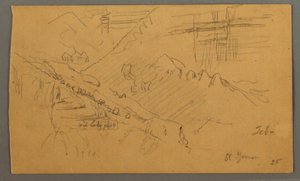 Hillside, February 1869 by Frederic Edwin Church