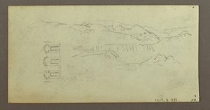 Horse, Figure From Back, Trees, possibly 1868