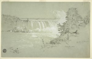 Horseshoe Falls and Goat Island from the Canadian Bank, October 6, 1856 by Frederic Edwin Church