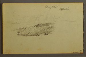 House, Sailboat, Plant, September 1844 by Frederic Edwin Church