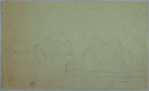 Iceberg with Two Peaks, June or July 1859