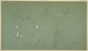 Icebergs, July 7 and 9, 1859 by Frederic Edwin Church