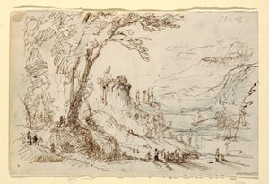 Imaginary Landscape with Classical Ruins, ca. 1845 by Frederic Edwin Church