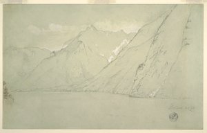 Königssee from the Falkenstein, July 1868 by Frederic Edwin Church