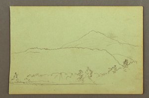 Lake, Hillrange, Possibly 1856 by Frederic Edwin Church