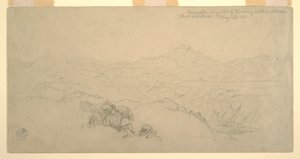 Landscape Composition: Suggested by Scenery on the Road Between Paso, Colombia and Quito, Ecuador, August 26, 1853 by Frederic Edwin Church