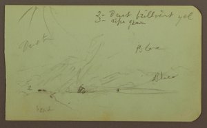 Landscape; Verso: Mountainside, 1883 by Frederic Edwin Church