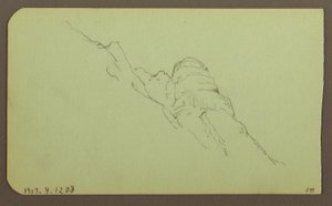 Landscape; Verso: Mountainside, 1883 by Frederic Edwin Church