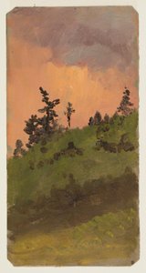 Landscape at Woods, June 1870 by Frederic Edwin Church