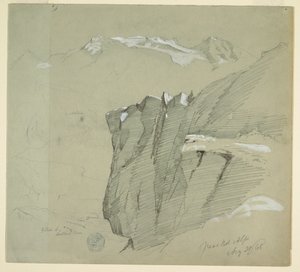 Landscape in the Bernese Alps, August 28, 1868 by Frederic Edwin Church