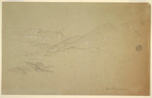 Landscape Near Berchtesgaden, June–July 1868 by Frederic Edwin Church
