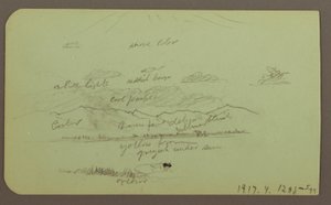 Landscape with Church; Verso: Landscape, 1883 by Frederic Edwin Church