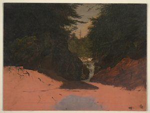 Maine, Mountain Stream, August–September 1851 by Frederic Edwin Church