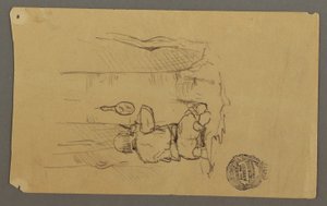 Man Shaving, Seen from Back, Possibly 1878