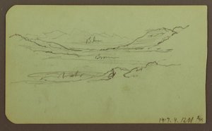 Mountain Landscape; Verso: Landscape, 1883