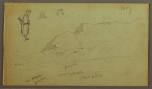 Mountain Range, Figure Studies, May possibly 1868 by Frederic Edwin Church