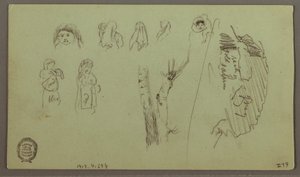 Mountain Range, Figure Studies, May possibly 1868 by Frederic Edwin Church