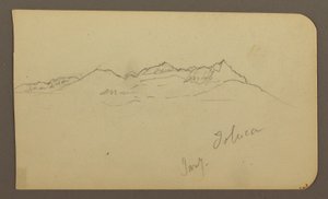 Mountain Range, Toluca; Verso: Steeple, Mountain Ranges, Toluca, January 7, 1885 by Frederic Edwin Church