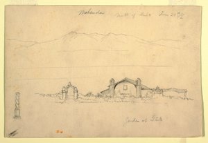 Mountain Range with the Mohanda, North of Quito (?), June 24, 1857 by Frederic Edwin Church