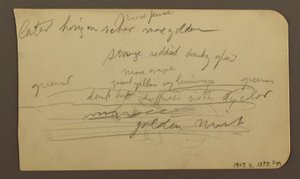 Mountain Ranges, Cuautla, Church; Verso: Crouching Horse, Landscape Notations, February 1885