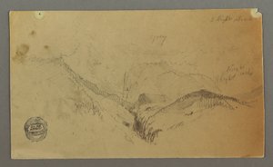 Mountain Study, possibly 1868 by Frederic Edwin Church