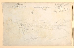 Mountain landscape, Colombia, August 14, 1853 by Frederic Edwin Church