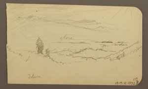 Mountain landscape, Toluca; Verso: Mountain, Toluca, April 20, 1885