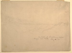 Mountainous landscape between Popayan and Pasto, Colombia, August 13, 1853 by Frederic Edwin Church