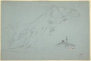 Mountains near Abtenau, Salzkammergut, August 5, 1868 by Frederic Edwin Church