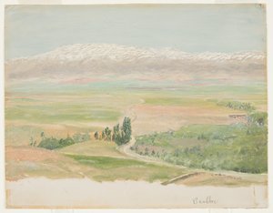 Mountains near Baalbec, May 1868 by Frederic Edwin Church