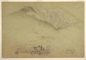 Mounts Goell and Brett near Berchtesgaden, Bavaria, June 28, 1868 by Frederic Edwin Church