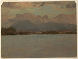 Mt. Katahdin from Lake Katahdin, 1855–65 by Frederic Edwin Church
