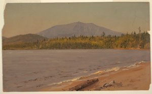 Mt. Katahdin from Togue Pond, possibly 1878 by Frederic Edwin Church
