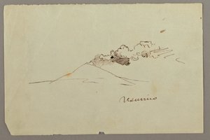Mt. Vesuvius with Smoke, possibly 1868-69 by Frederic Edwin Church