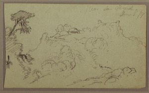 Near San Miguel, Ecuador; Verso: Unfinished Mountain Sketch, June 2, 1857