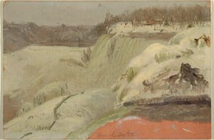 Niagara Falls in the Snow, seen from Goat Island, 1856 by Frederic Edwin Church