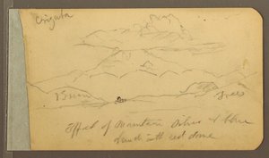 Orizaba; Verso: Sky, 1889 by Frederic Edwin Church