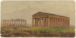 Paestum, Temple of Neptune, 1868 by Frederic Edwin Church