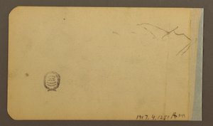 Plain, hill, town; Verso: Mountain Range, 1889