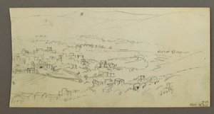 Pool and Buildings, possibly 1868 by Frederic Edwin Church