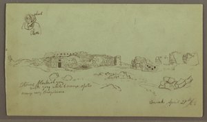 Ruins, Figure Study, April 27, 1868 by Frederic Edwin Church