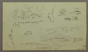 Ruins, Figure Study, April 27, 1868 by Frederic Edwin Church