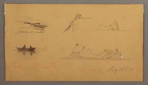 Sketches from Labrador, July 12, 1859 by Frederic Edwin Church