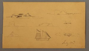 Sketches from Labrador, possibly July 14, 1859