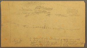 Sky Study over Ridge, June 1882 by Frederic Edwin Church