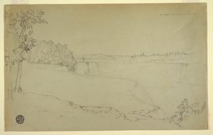 Studies. The Niagara Falls, probably 1856