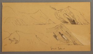 Study of Rock Cliffs, possibly 1859