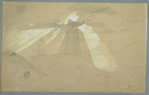 Sun Shining through Clouds, Jamaica, July 1865 by Frederic Edwin Church